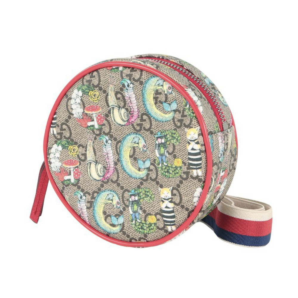 GUCCI Higuchi Yuko Children's GG Mini Waist Bag Pouch, All-over Print, Round ...